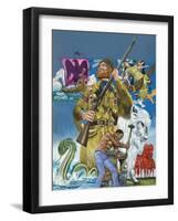 Folk Tales of the American West-Richard Hook-Framed Giclee Print