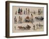 Folk Types of Russia, 1845-Karl Ivanovich Kolmann-Framed Giclee Print