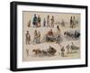 Folk Types of Russia, 1845-Karl Ivanovich Kolmann-Framed Giclee Print