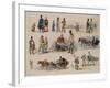 Folk Types of Russia, 1845-Karl Ivanovich Kolmann-Framed Giclee Print