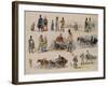 Folk Types of Russia, 1845-Karl Ivanovich Kolmann-Framed Giclee Print