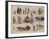 Folk Types of Russia, 1845-Karl Ivanovich Kolmann-Framed Giclee Print