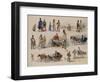 Folk Types of Russia, 1845-Karl Ivanovich Kolmann-Framed Giclee Print