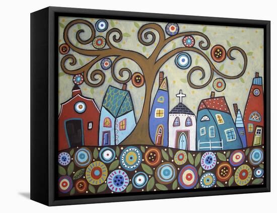 Folk Village-Karla Gerard-Framed Stretched Canvas