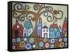 Folk Village-Karla Gerard-Framed Stretched Canvas