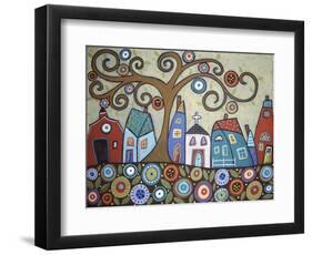 Folk Village-Karla Gerard-Framed Premium Giclee Print