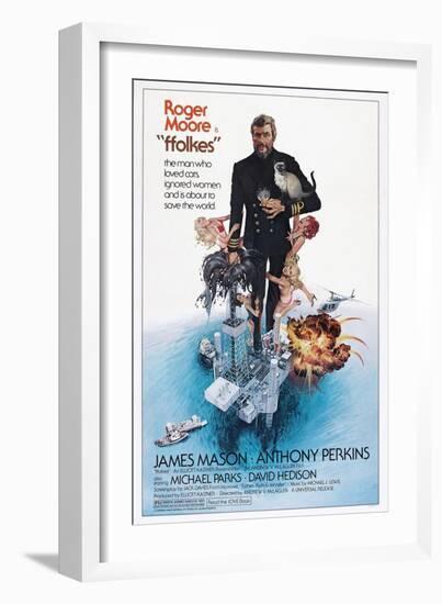 Folkes, (aka North Sea Hijack), Roger Moore, 1979-null-Framed Art Print
