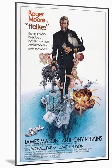 Folkes, (aka North Sea Hijack), Roger Moore, 1979-null-Mounted Art Print