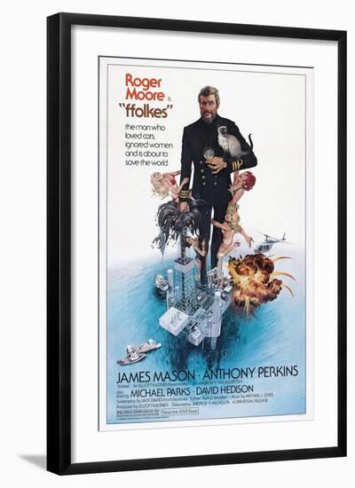 Folkes, (aka North Sea Hijack), Roger Moore, 1979-null-Framed Art Print