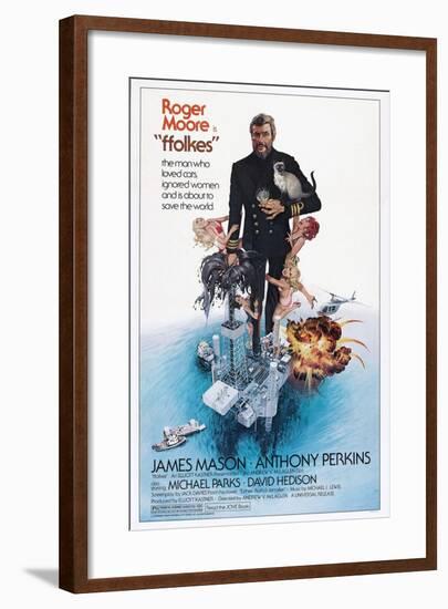 Folkes, (aka North Sea Hijack), Roger Moore, 1979-null-Framed Art Print