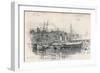 Folkestone Harbour, 1896, (1898)-Edward William Charlton-Framed Giclee Print