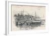 Folkestone Harbour, 1896, (1898)-Edward William Charlton-Framed Giclee Print