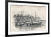 Folkestone Harbour, 1896, (1898)-Edward William Charlton-Framed Giclee Print