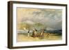 Folkestone Harbour and Coast to Devon, C.1830 (W/C and Gouache on Paper)-J. M. W. Turner-Framed Giclee Print