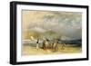 Folkestone Harbour and Coast to Devon, C.1830 (W/C and Gouache on Paper)-J. M. W. Turner-Framed Giclee Print
