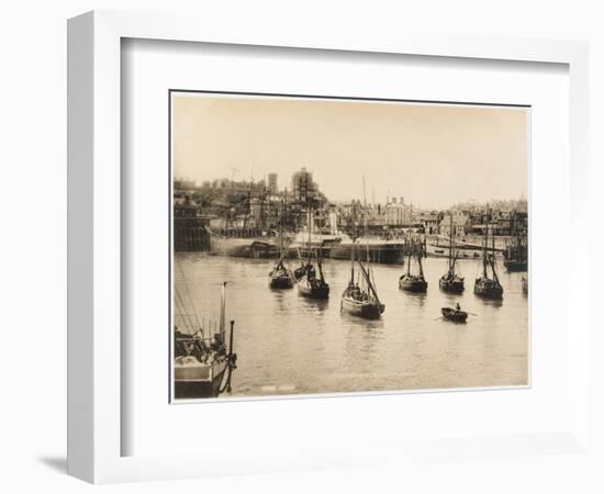 Folkestone, Kent: the Outer Harbour-null-Framed Photographic Print