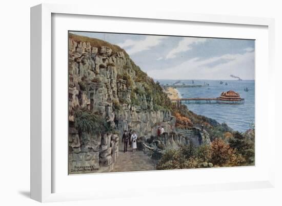 Folkestone, Zig Zag Path and Pier-Alfred Robert Quinton-Framed Giclee Print