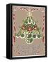 Folklore Christmas Tree Card-Cyndi Lou-Framed Stretched Canvas