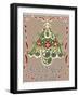 Folklore Christmas Tree Card-Cyndi Lou-Framed Giclee Print