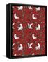 Folklore Mistletoe Doves Repeat-Cyndi Lou-Framed Stretched Canvas