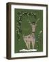 Folklore Reindeer-Cyndi Lou-Framed Giclee Print