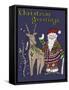 Folklore Santa-Cyndi Lou-Framed Stretched Canvas