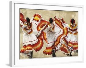 Folkloric Latin Dancers-Mark Chandon-Framed Giclee Print