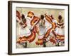 Folkloric Latin Dancers-Mark Chandon-Framed Giclee Print