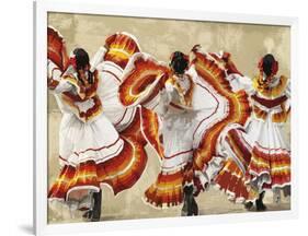 Folkloric Latin Dancers-Mark Chandon-Framed Giclee Print