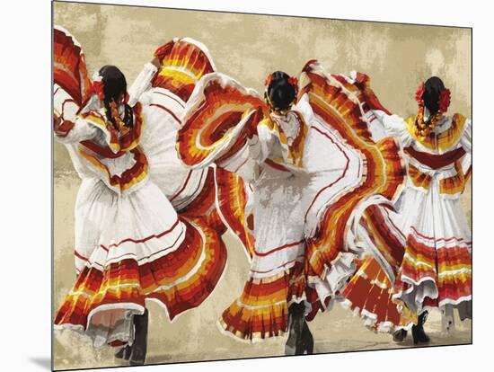 Folkloric Latin Dancers-Mark Chandon-Mounted Giclee Print