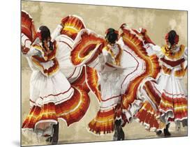 Folkloric Latin Dancers-Mark Chandon-Mounted Giclee Print