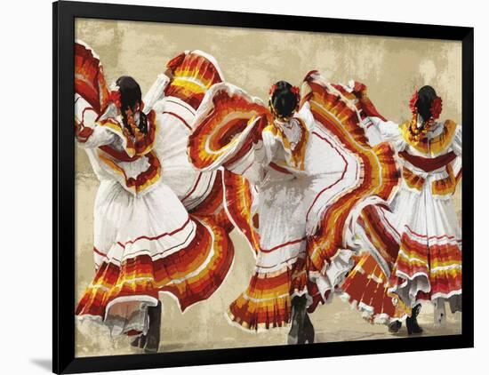 Folkloric Latin Dancers-Mark Chandon-Framed Giclee Print