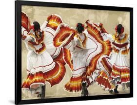 Folkloric Latin Dancers-Mark Chandon-Framed Giclee Print