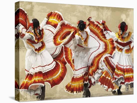 Folkloric Latin Dancers-Mark Chandon-Stretched Canvas