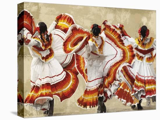 Folkloric Latin Dancers-Mark Chandon-Stretched Canvas