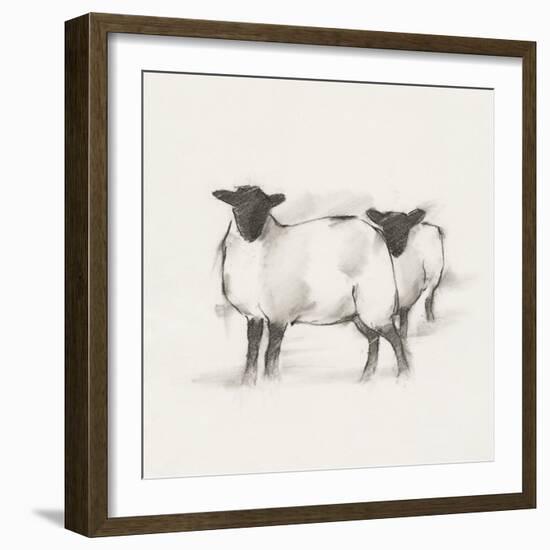 Folksie sheep I-Ethan Harper-Framed Art Print