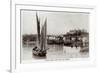 Folkstone Harbour in 1909-null-Framed Art Print