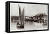 Folkstone Harbour in 1909-null-Framed Stretched Canvas