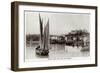 Folkstone Harbour in 1909-null-Framed Art Print