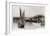 Folkstone Harbour in 1909-null-Framed Art Print