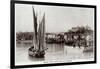 Folkstone Harbour in 1909-null-Framed Art Print