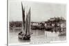 Folkstone Harbour in 1909-null-Stretched Canvas