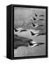 Folland Gnat Was Introduced to the Press at the RAF Valley Station-null-Framed Stretched Canvas