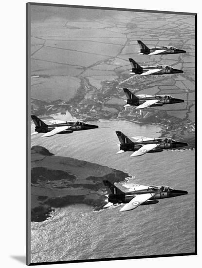 Folland Gnat Was Introduced to the Press at the RAF Valley Station-null-Mounted Photographic Print