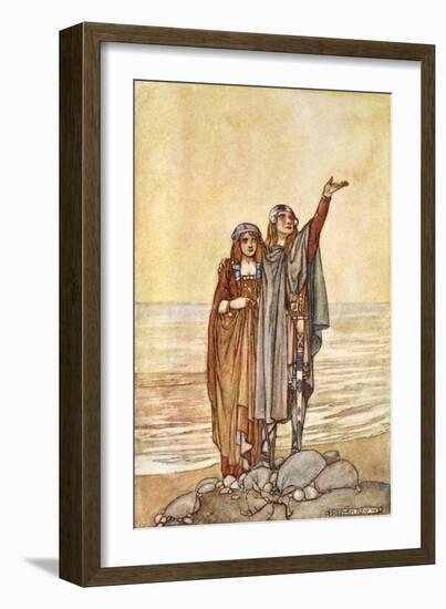 Follow me now to the Hill of Allen', c1910-Stephen Reid-Framed Giclee Print