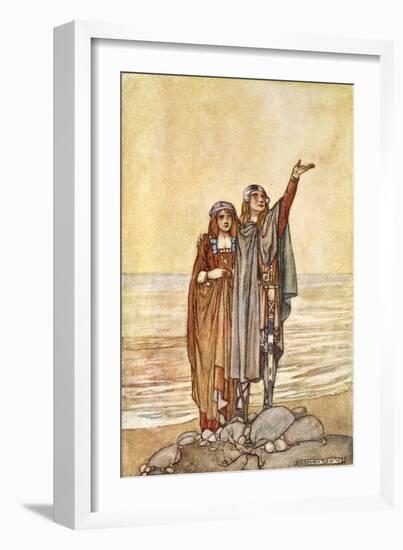 Follow me now to the Hill of Allen', c1910-Stephen Reid-Framed Giclee Print
