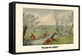 Follow My Leader-Henry Thomas Alken-Framed Stretched Canvas