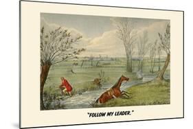 Follow My Leader-Henry Thomas Alken-Mounted Art Print