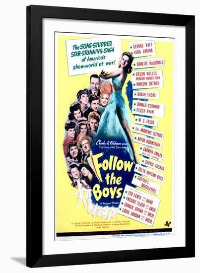 Follow the Boys - Movie Poster Reproduction-null-Framed Photo