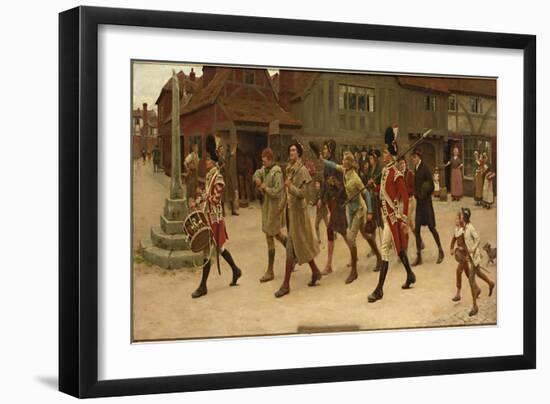 Follow the Drum, 1914-Frank Dadd-Framed Giclee Print